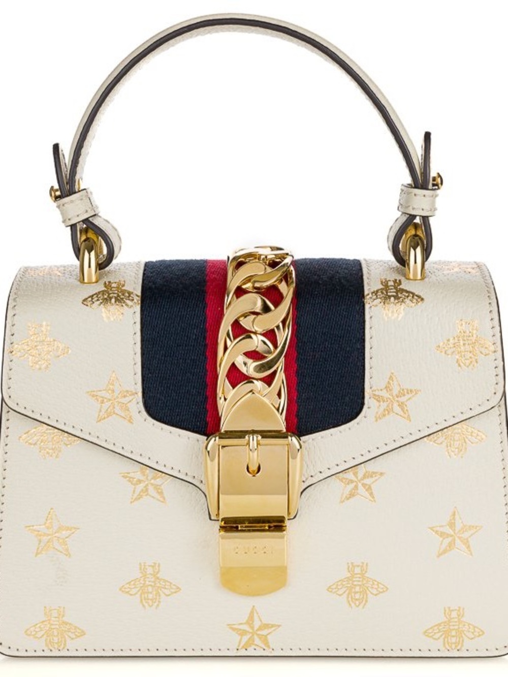 Gucci Sylvie top handle leather handbag